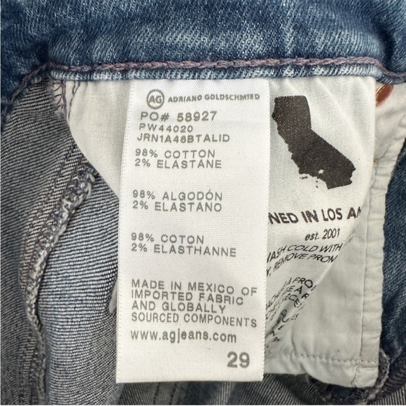 NWT Adriano Goldschmied Mari Crop High Rise Slim Straight Jeans Alibi Destruct - Picture 8 of 8